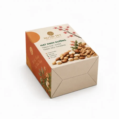 Hộp Carton Quà Tết Đựng Hạt Dinh Dưỡng