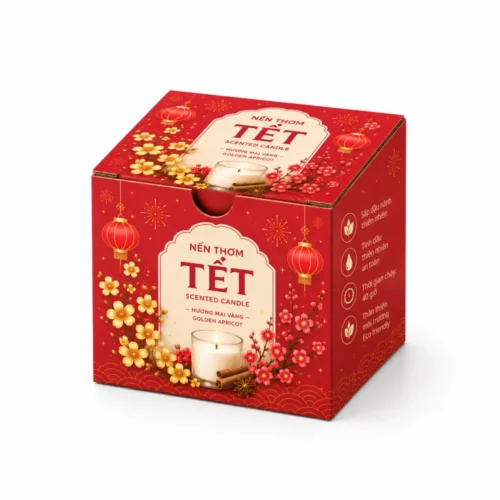 Hộp Carton Quà Tết Đựng Nến Thơm