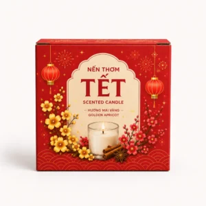 Hộp Carton Quà Tết Đựng Nến Thơm