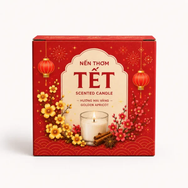Hộp Carton Quà Tết Đựng Nến Thơm