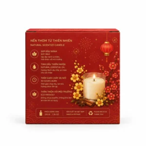 Hộp Carton Quà Tết Đựng Nến Thơm