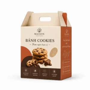 Hộp Carton Sóng Khóa Đáy Đựng Bánh