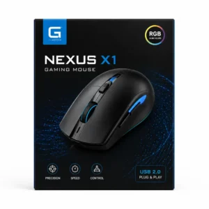 Hộp Carton Sóng Khóa Đáy Đựng Chuột Gaming