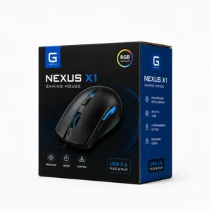 Hộp Carton Sóng Khóa Đáy Đựng Chuột Gaming