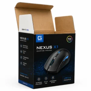 Hộp Carton Sóng Khóa Đáy Đựng Chuột Gaming
