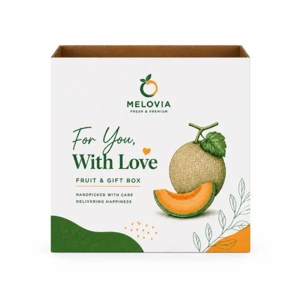 Hộp Carton Sóng Khóa Đáy Đựng Trái Cây