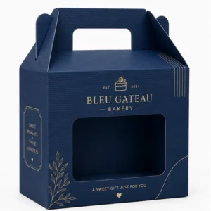 Hộp Carton Khóa Đáy Quai Xách Có Cửa Sổ