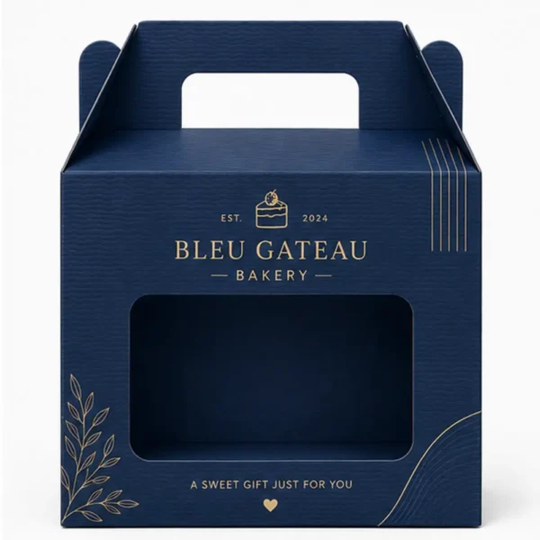 Hộp Carton Khóa Đáy Quai Xách Có Cửa Sổ