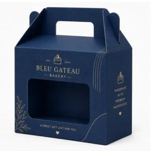 Hộp Carton Khóa Đáy Quai Xách Có Cửa Sổ