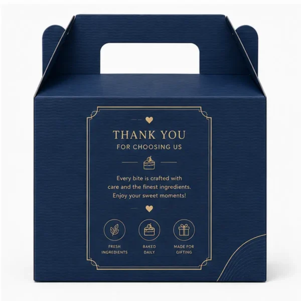 Hộp Carton Khóa Đáy Quai Xách Có Cửa Sổ