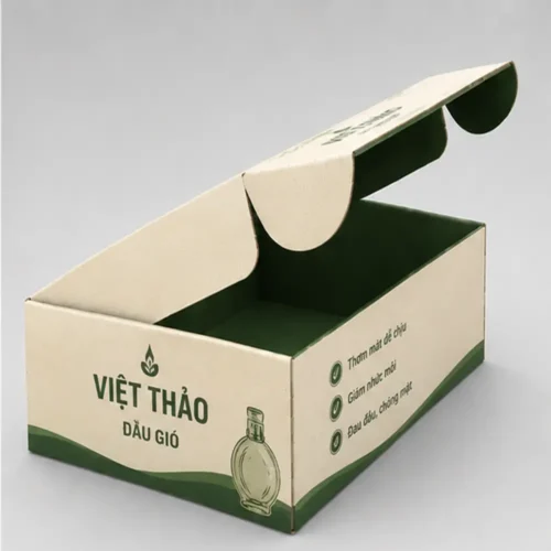 Hộp Carton Nắp Gài Đựng Dầu Gió