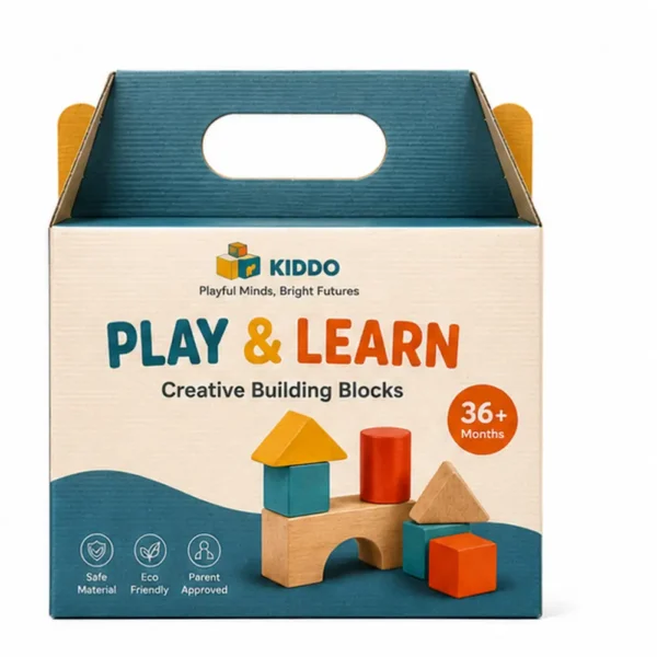 Hộp Carton Khóa Đáy Quai Xách Đựng Đồ Chơi
