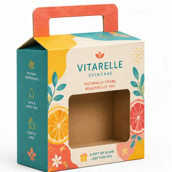 Hộp Carton Sóng Khóa Đáy Đựng Mỹ Phẩm