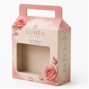 Hộp Carton Khóa Đáy Quai Xách Đựng Mỹ Phẩm