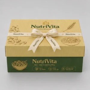 Hộp Carton Nắp Gài Thắt Nơ Đựng Ngũ Cốc