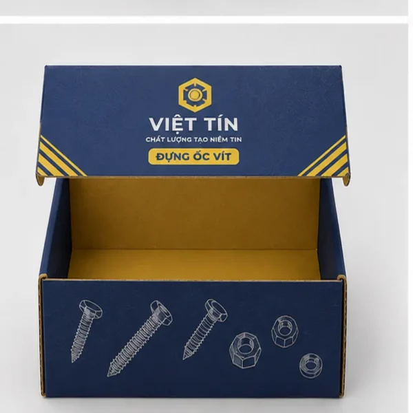 Hộp Carton Sóng C Đựng Ốc Vít