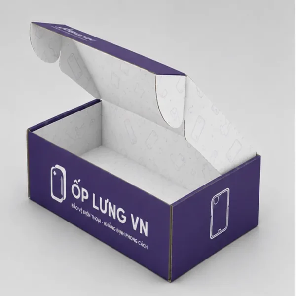 Hộp Carton Sóng E Đựng Ốp Lưng Điện Thoại