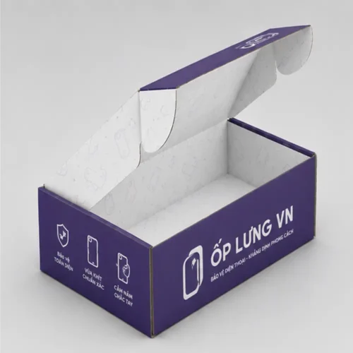 Hộp Carton Sóng E Đựng Ốp Lưng Điện Thoại