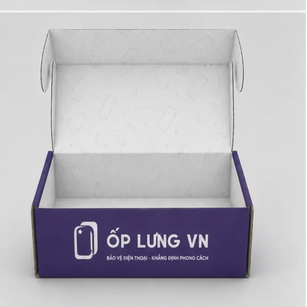 Hộp Carton Sóng E Đựng Ốp Lưng Điện Thoại