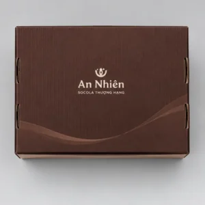 Hộp Carton Nắp Gài Thắt Nơ Đựng Socola