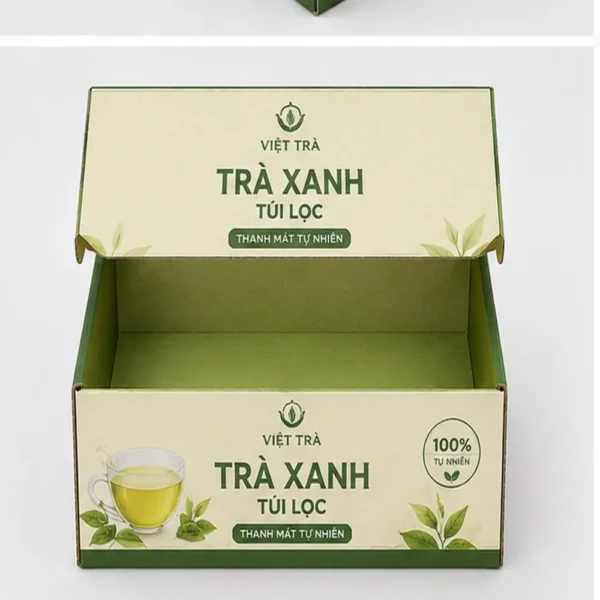 Hộp Carton Nắp Gài Đựng Trà