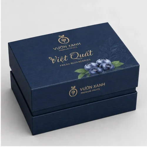 Hộp Đựng Trái Cây Carton Sóng Nắp Rời