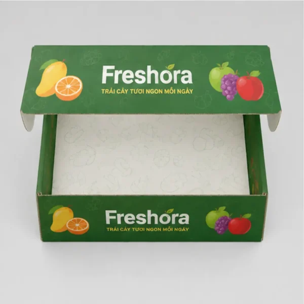 Hộp Carton Sóng B Đựng Trái Cây