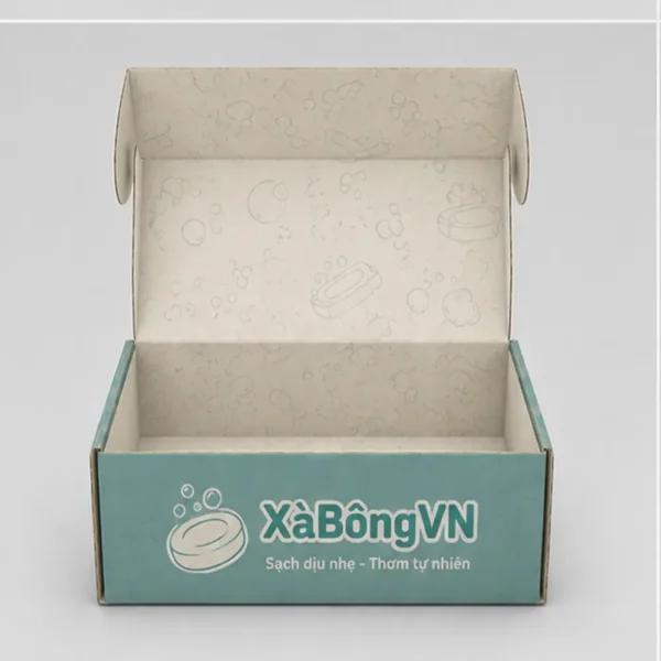 Hộp Carton Sóng E Đựng Xà Phòng