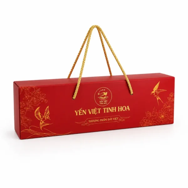Hộp Carton Sóng Khóa Đáy Đựng Yến Sào