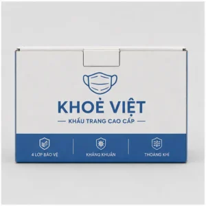 Hộp Carton Sóng Nắp Gài Đựng Khẩu Trang