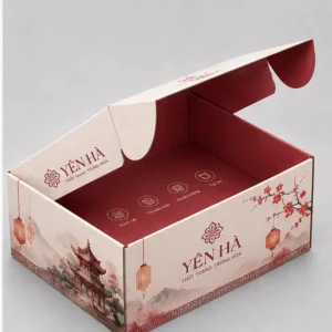 Hộp Carton Nắp Gài Thời Trang