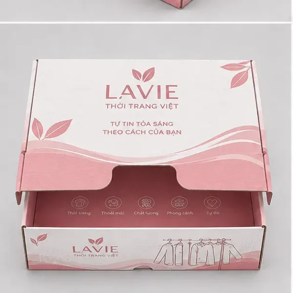 Hộp Carton Nắp Gài Thời Trang Việt